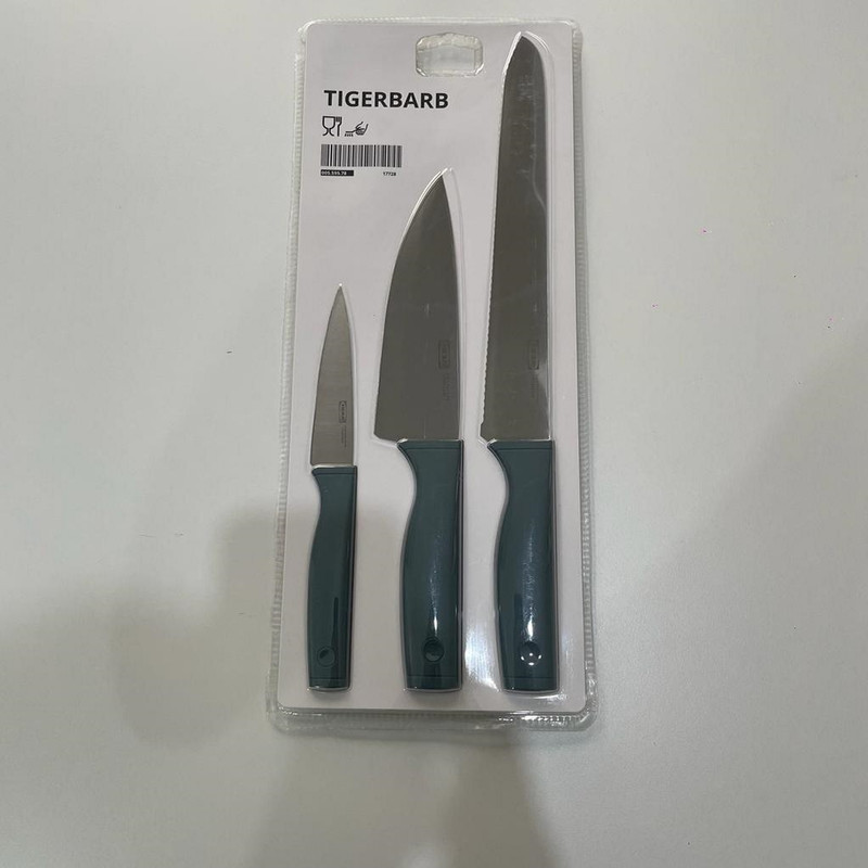 چاقو آشپزخانه ایکیا مدل TIGERBARB بسته 3 عددی