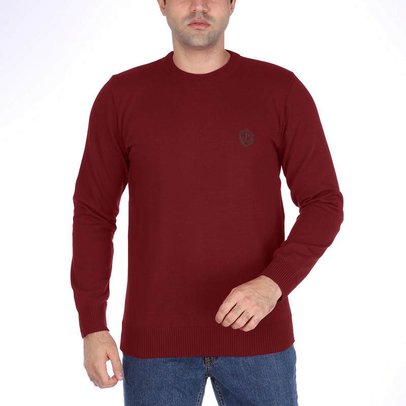 پلیور یقه گرد مردانه تریکو پاییزان مدل  PR700