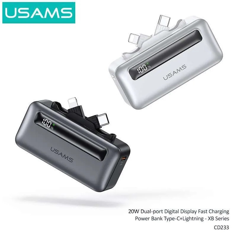 مینی پاوربانک یوسمز مدل CD233 ظرفیت 4500 میلی آمپر ساعت
