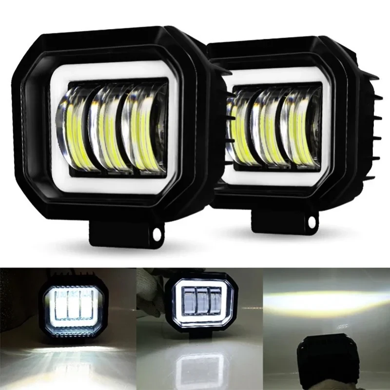 پرژکتور خودرو طرح تایگر مدل 3-LED بسته دو عددی