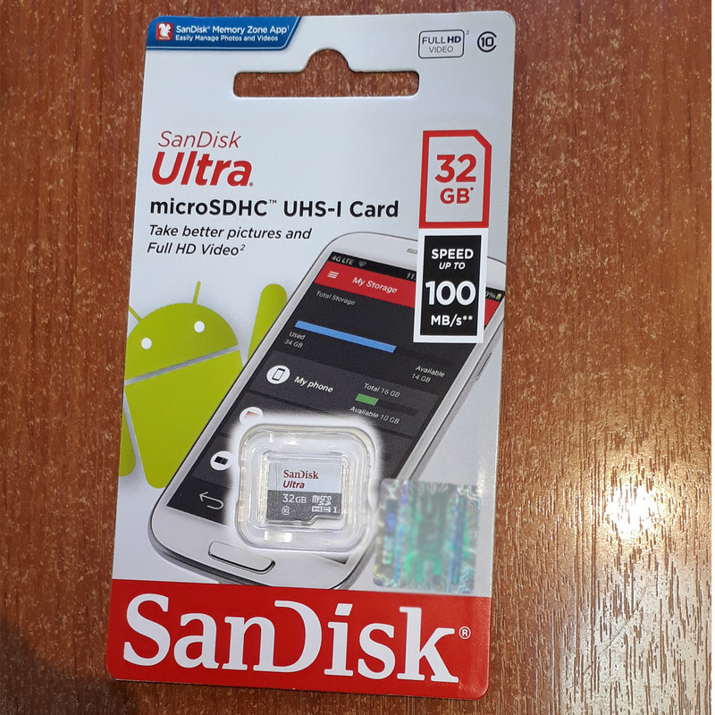 کارت حافظه microSDHC  مدل Ultra کلاس 10 استاندارد UHS-I U1 سرعت 100MBps ظرفیت 32 گیگابایت