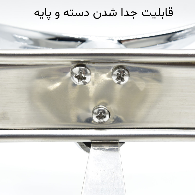 سوفله‌خوری 3 لیتری استیل، مناسب سرو و پذیرایی، شستشو با دست