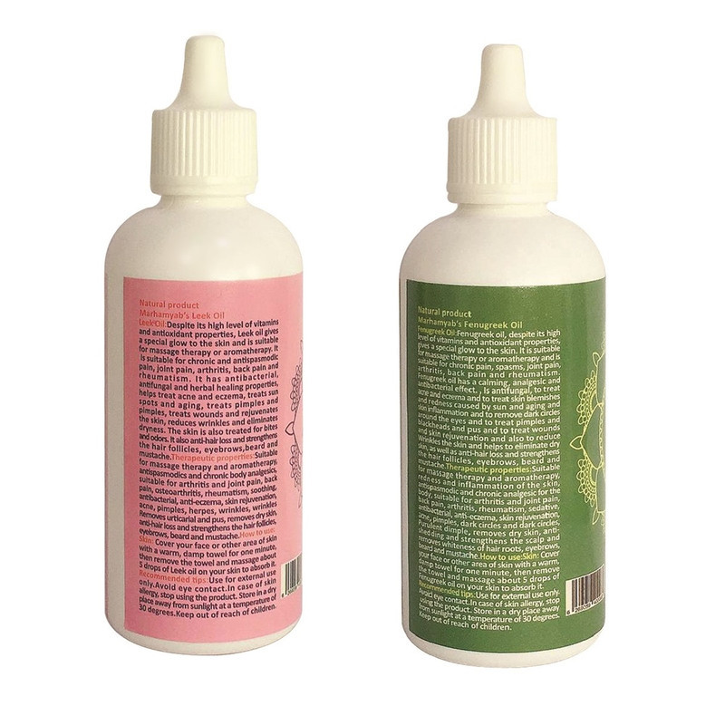 روغن تقویت کننده مو، مژه و ابرو مرهم یاب مدل شنبلیله و شاهتره حجم 80 میلی لیتر مجموعه 2 عددی