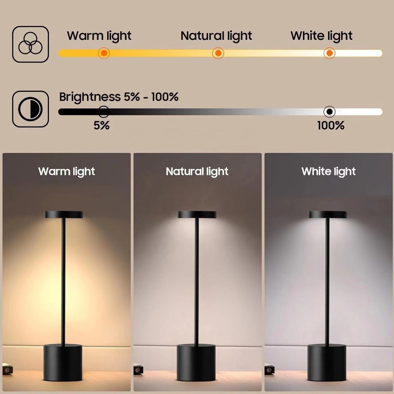آباژور رومیزی مدل USB TABLE LAMP