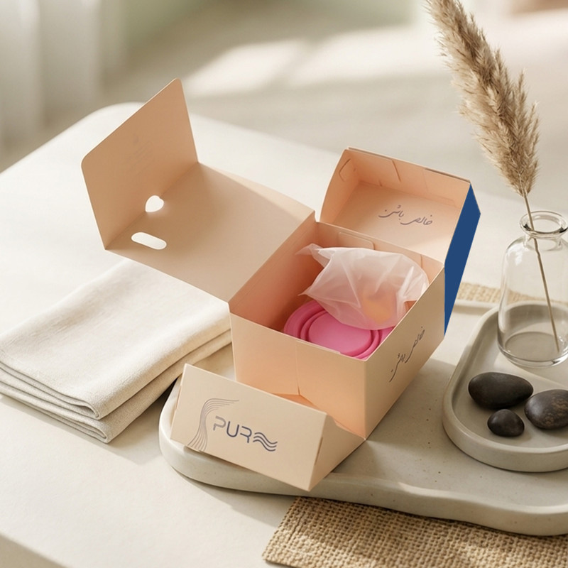 کاپ قاعدگی پیور مدل اسپورت سایز 2 به همراه لیوان نگهدارنده