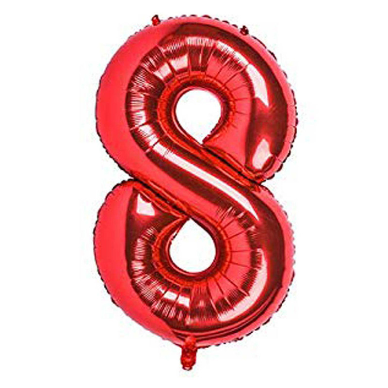 بادکنک فویلی طرح عدد 8