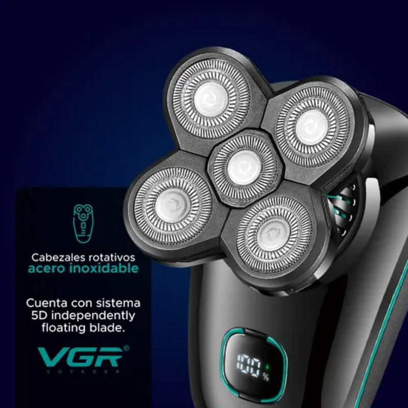 ماشین اصلاح موی سر و صورت شارژی وی جی ار مدل V-304