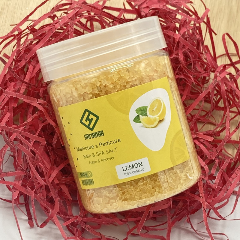 نمک حمام هامانا مدل Lemon وزن 500 گرم