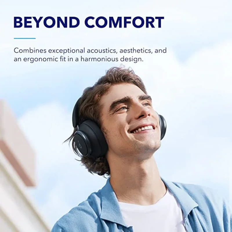 هدفون بلوتوثی برند انکر مدل Soundcore Space Q45 A3040 با نویز کنسلینگ فعال (ANC)، درگاه شارژ USB Type-C، پشتیبانی از شارژ سریع، دارای فناوری نویز کنسلینگ هوشمند سه‌حالته، مقاوم در برابر رطوبت و عرق