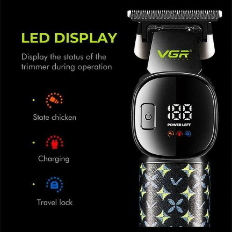 ماشین اصلاح موی سر و صورت شارژی وی جی ار مدل V-185