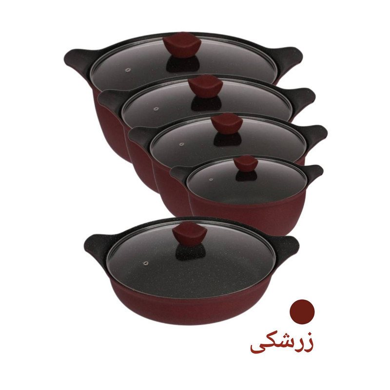 سرویس قابلمه و تابه چدنی 10 پارچه پارتینگ مدل NANO
