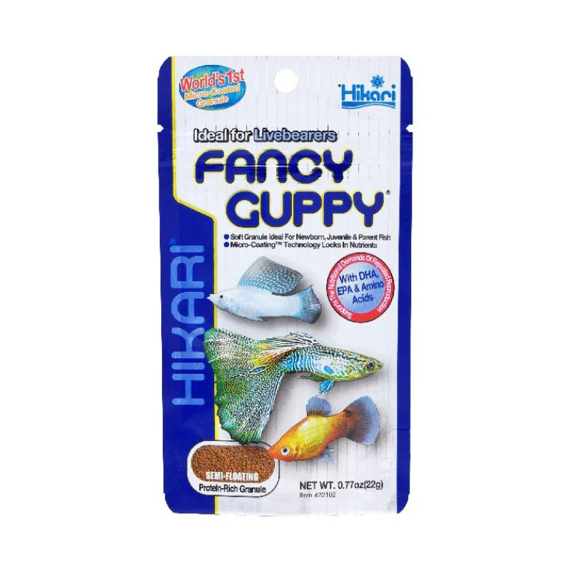 غذای ماهی هیکاری مدل Fancy Guppy وزن 22 گرم