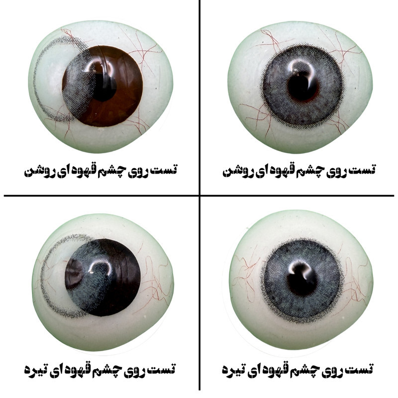 لنز چشم هرا گریس تمیم کانتکت لنز مدل BRILLIANT کد 40  رنگ طوسی آبی طبیعی دور دار