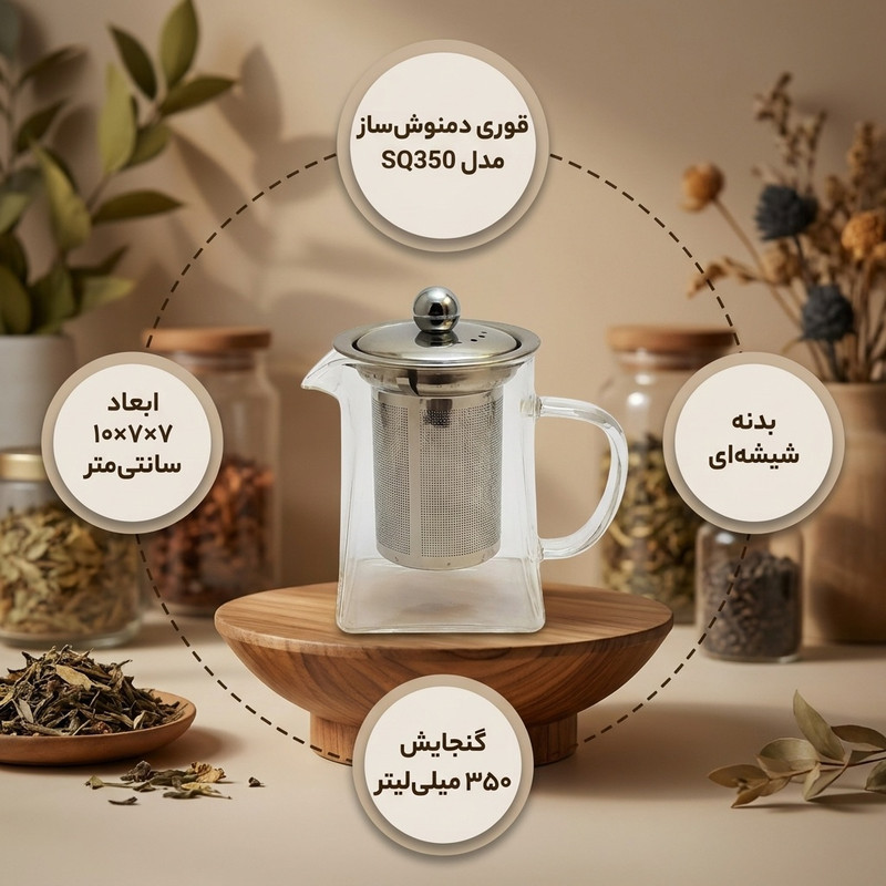 قوری دمنوش ساز مدل SQ350