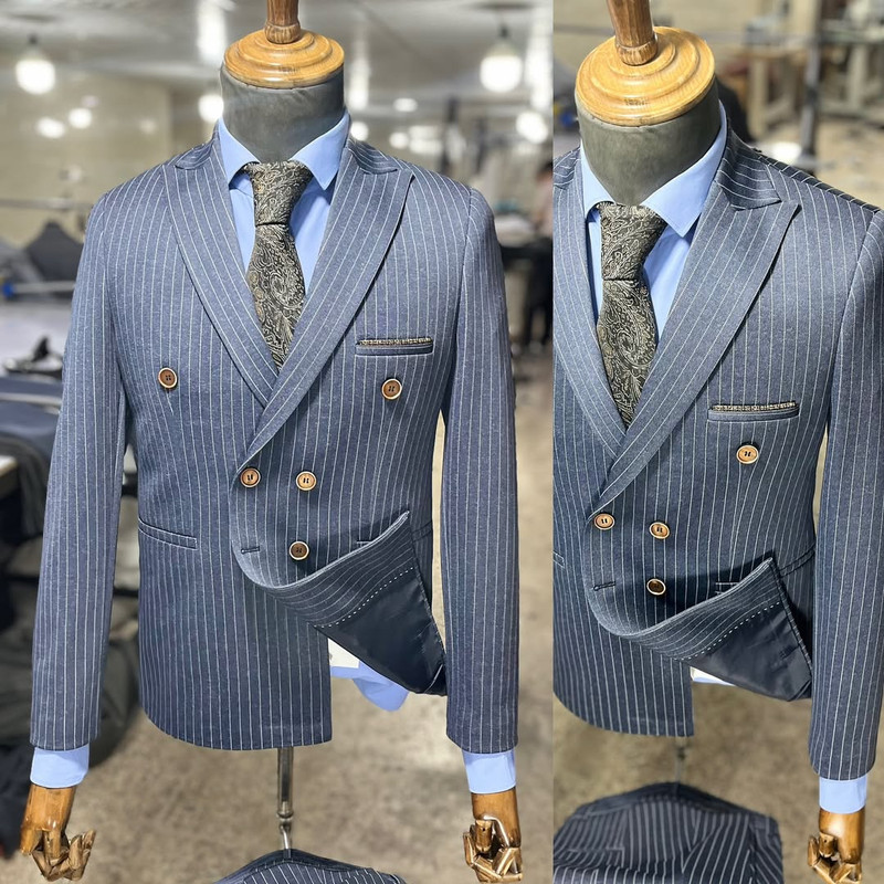 کت تک رسمی مردانه مدل راه راه jenr150