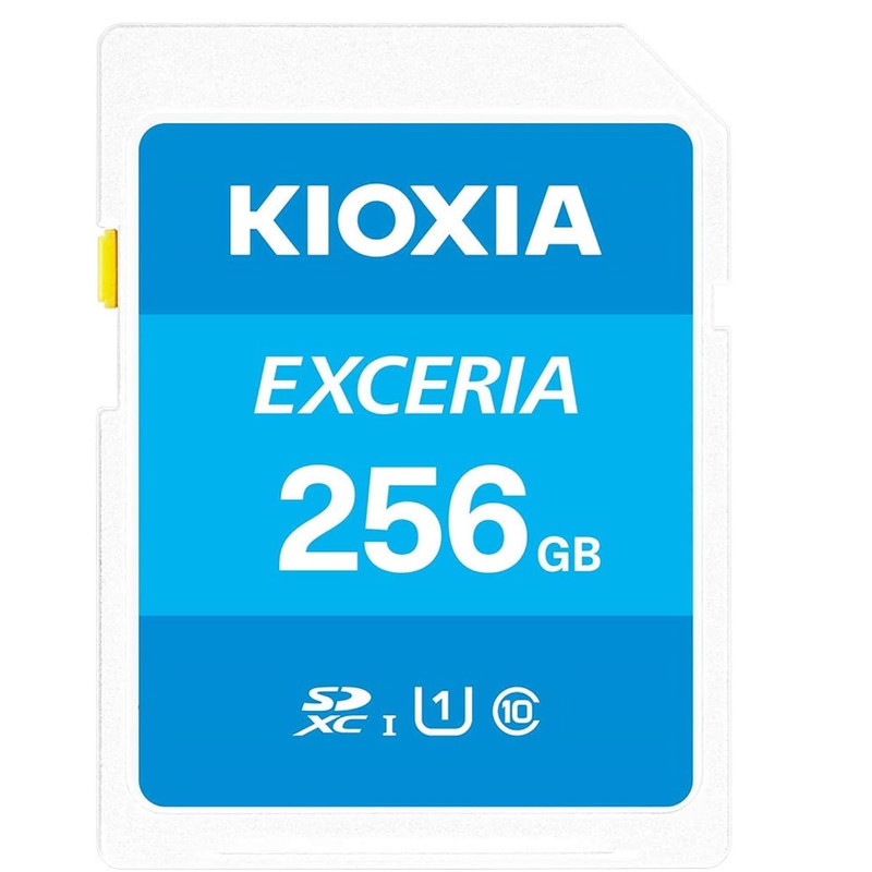 کارت حافظه SDXC کیوکسیا مدلEXCERIA کلاس10 استانداردUHS-1 سرعت100MBps ظرفیت 256 گیگابایت