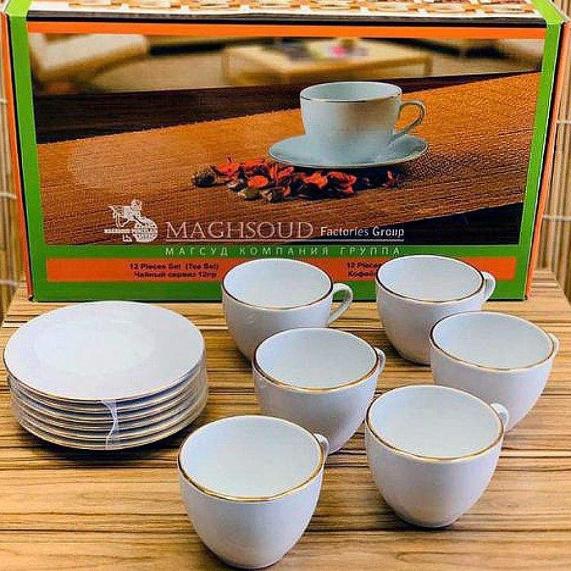 سرویس چای خوری 12 پارچه مقصود مدل دانمارکی