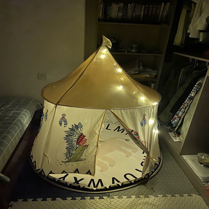 پارک بازی مدل کلبه سرخپوستی چراغ دار