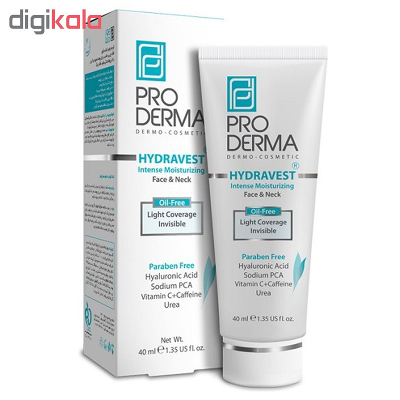کرم مرطوب‌کننده پرودرما مدل Face&Neck حجم 40 میلی‌لیتر