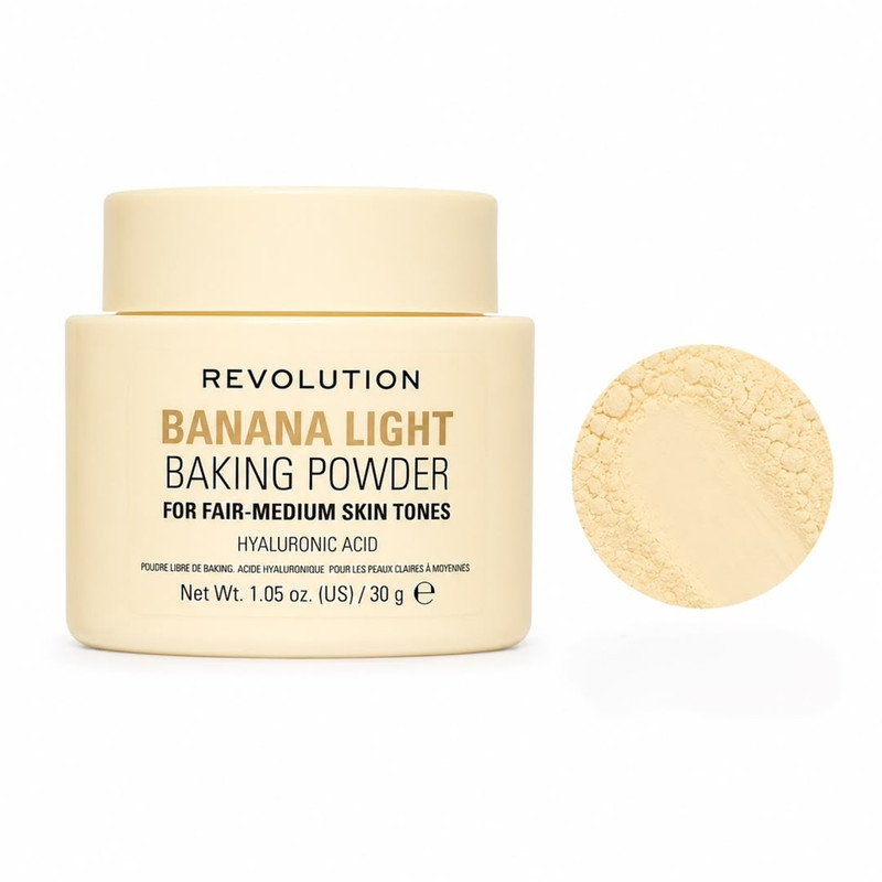 پودر تثبیت کننده آرایش صورت رولوشن مدل Banana Light وزن 30 گرم