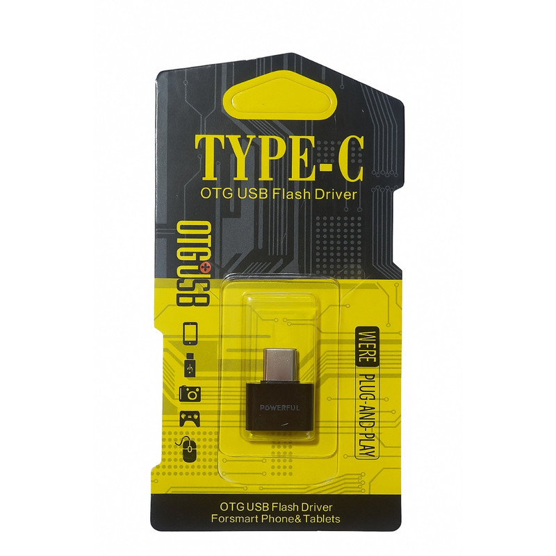 تبدیل otg usb به type c پاورفول مدل fast