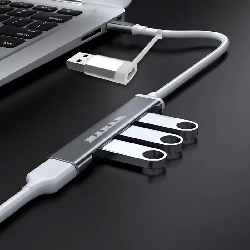 هاب 4 پورت USBUSB-C ماکار مدل Multi Connection Adapter