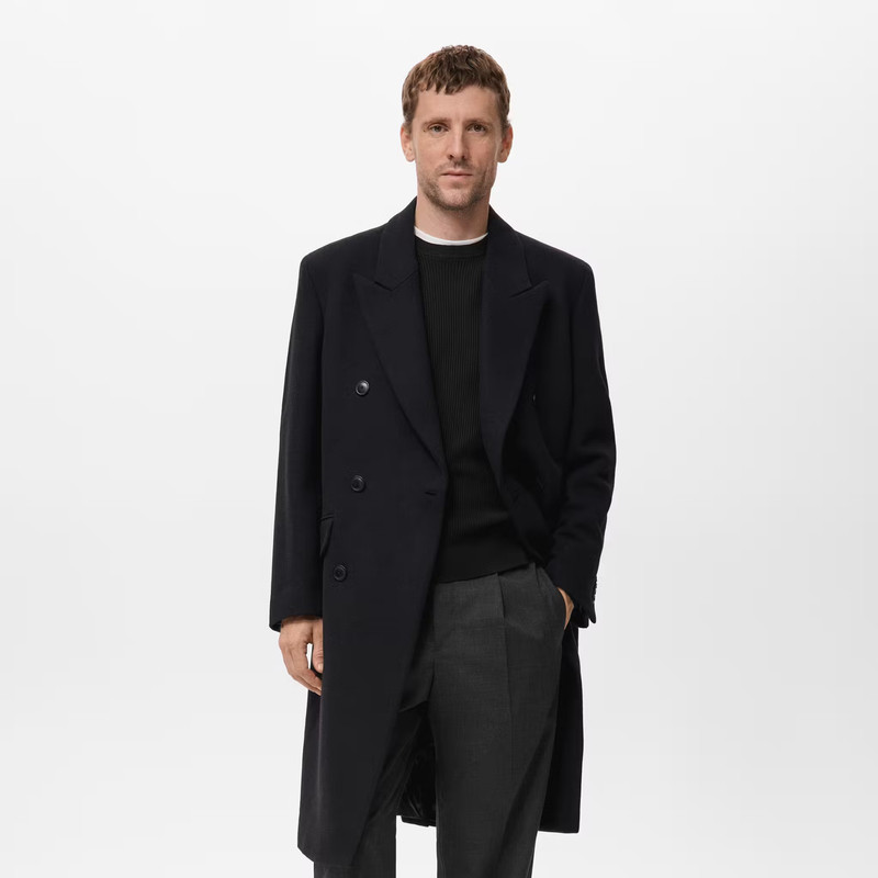 پلیور یقه گرد مردانه مانگو مدل REGULAR FIT COTTON