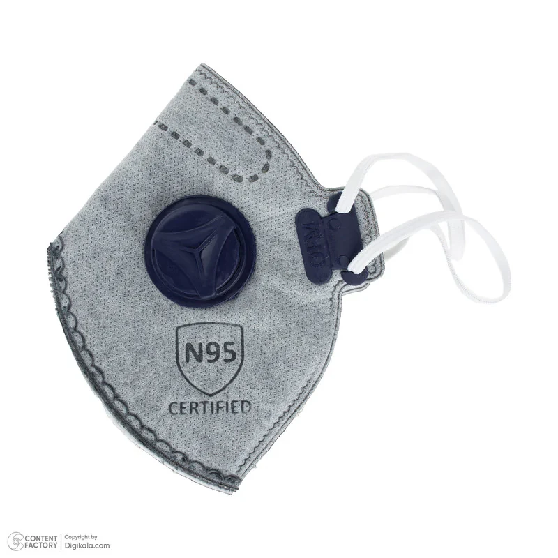 ماسک تنفسی امگا مدل ffp2-N95 بسته 3 عددی