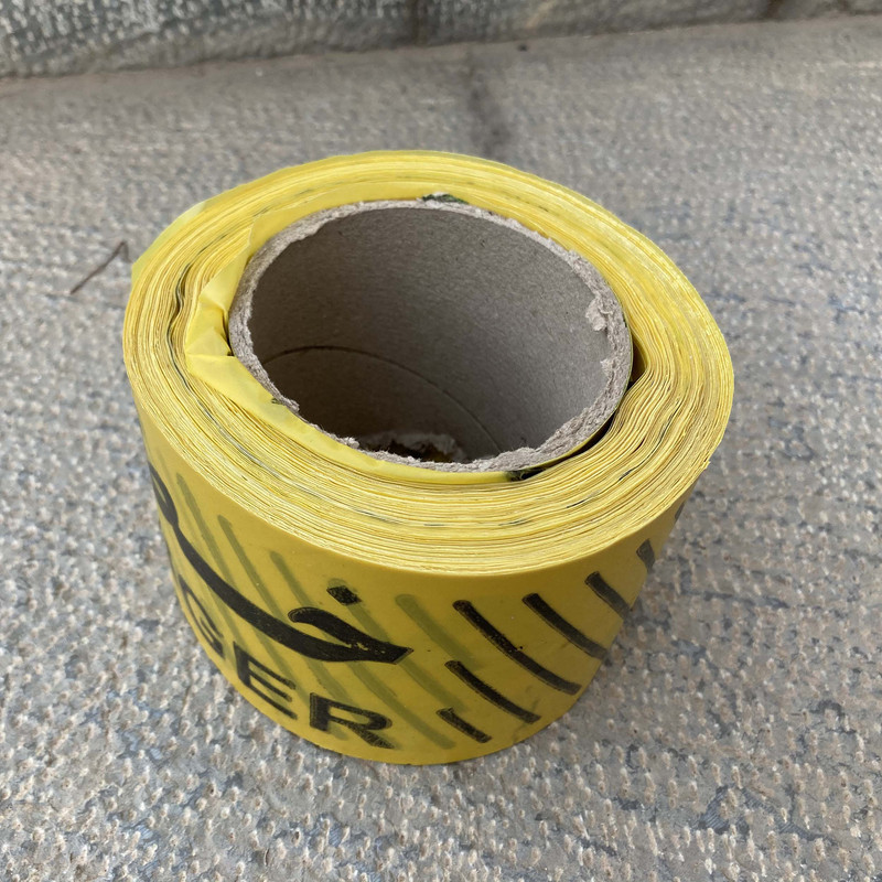 نوار خطر مدل Danger.8cm رول 50 متری بسته 2 عددی