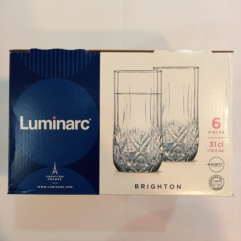 لیوان لومینارک مدل برایتون کد 31CL بسته 6 عددی