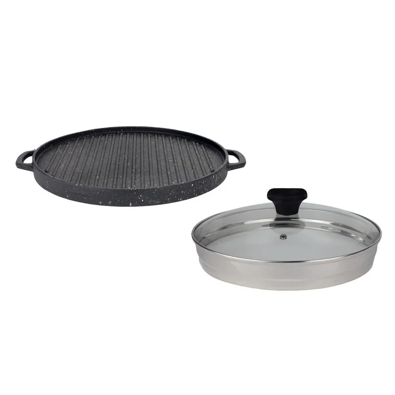 تابه گریل مدل گرد کد UN-6003 سایز 28
