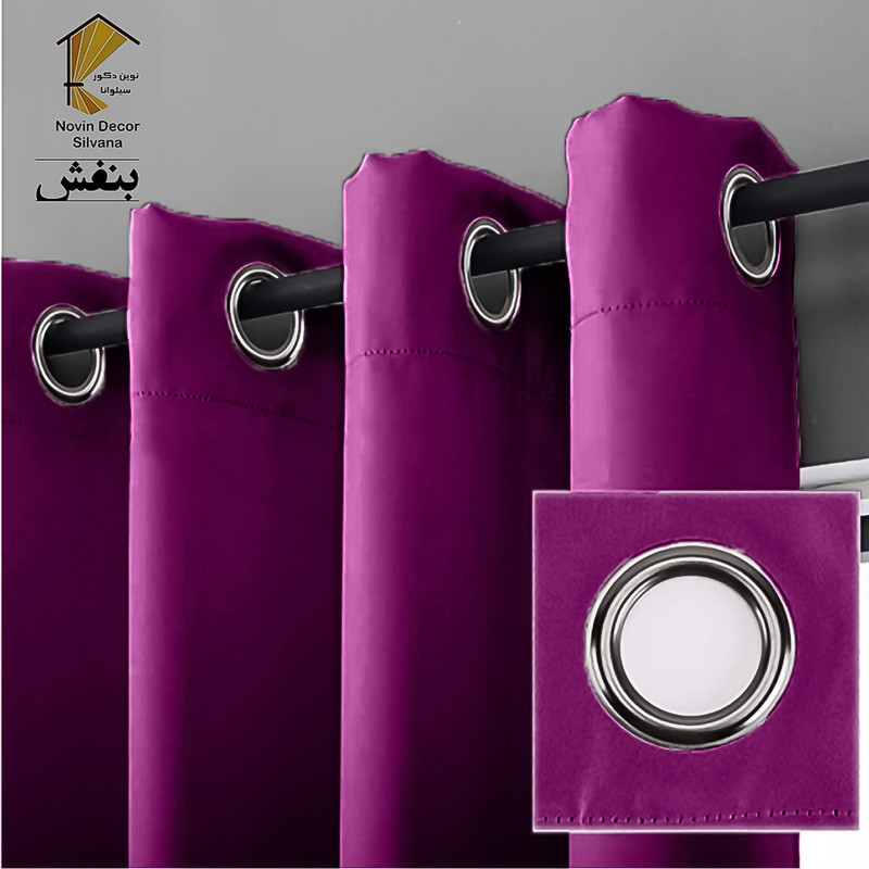 پرده نوین دکور سیلوانا مدل لاکچری 180 _ 1 سایز 180x140 سانتی‌متر
