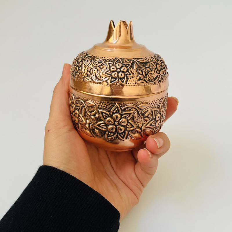 قندان مسی مدل انار کد ZH416