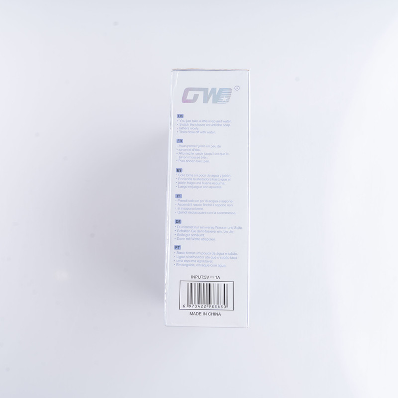 ست ماشین اصلاح موی صورت و بینی شارژی جی دبلیو مدل GW-9936B، اصلاح به صورت صفر زن، خط زن و حجم زن، منبع انرژی با باتری، تکنولوژی اصلاح به صورت برش چرخشی، اندازه اصلاح 0.1 میلی‌متر، مدت زمان شارژ 60 دقیقه و مدت زمان استفاده پس از شارژ 150 دقیقه، ضد آب