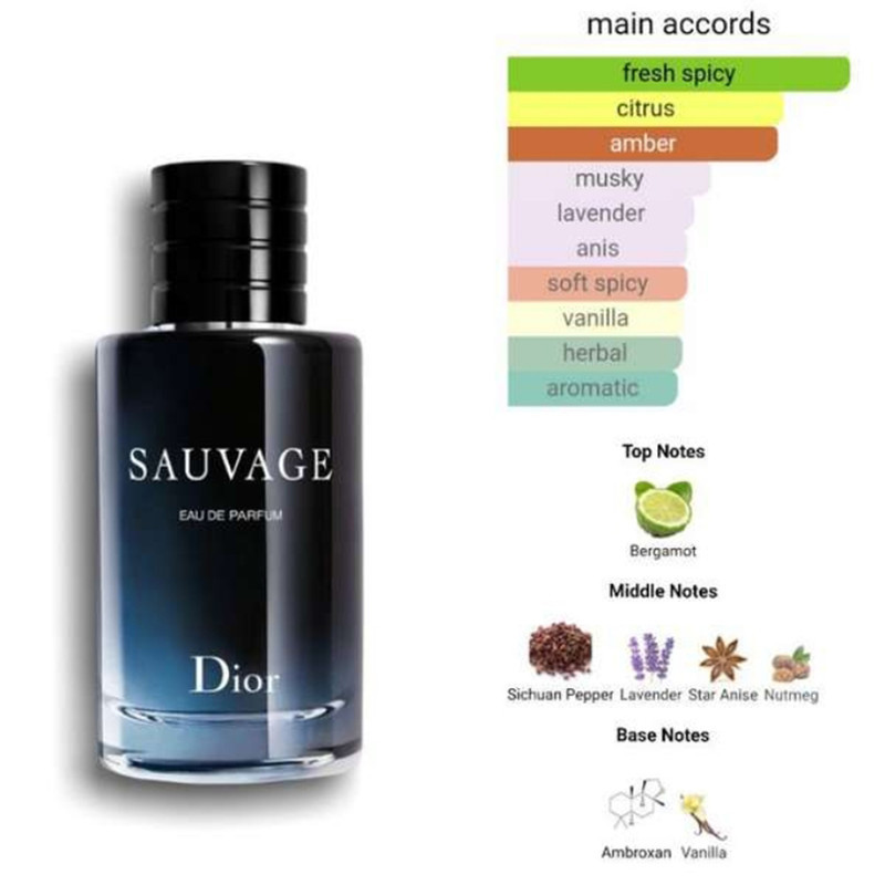 ادو پرفیوم مردانه فراگرنس پرشیا 116 مدل SAUVAGE   Dior  حجم 100 میلی لیتر