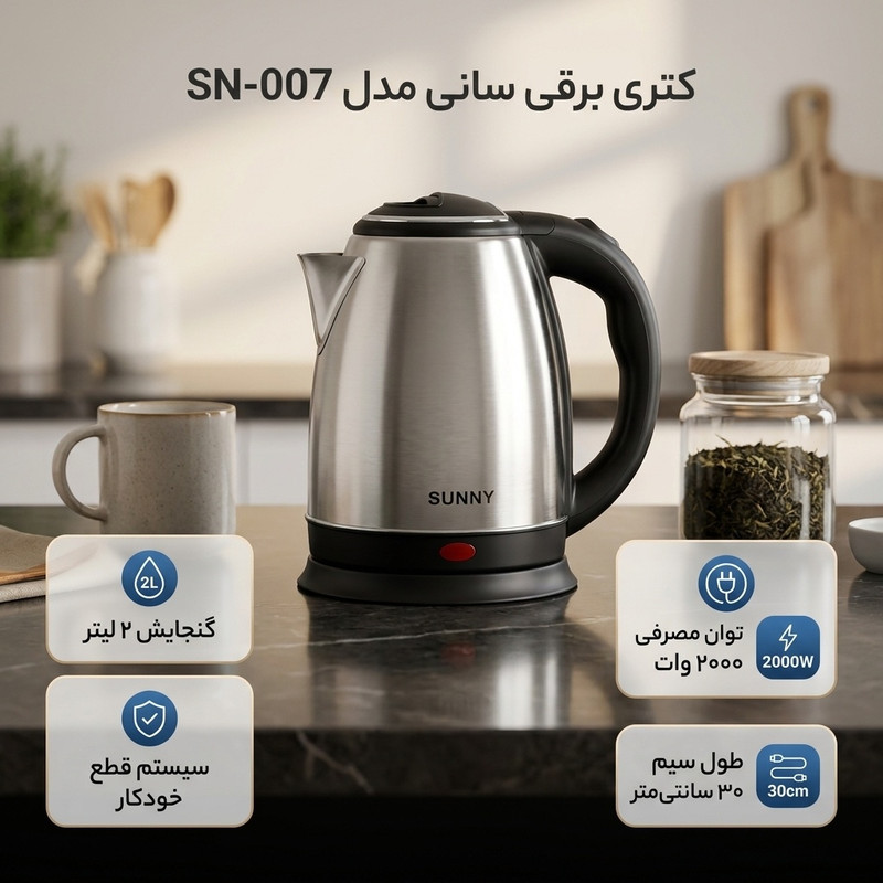 کتری برقی سانی مدل SN-007
