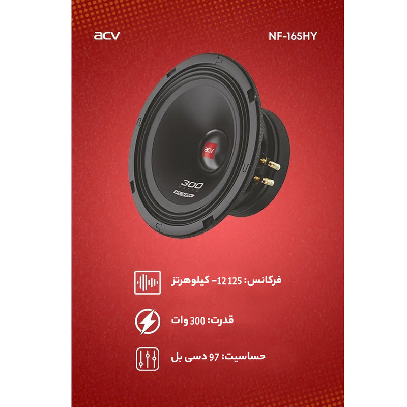 میدرنج خودرو  ای سی وی مدل NF-165HY بسته دو عددی
