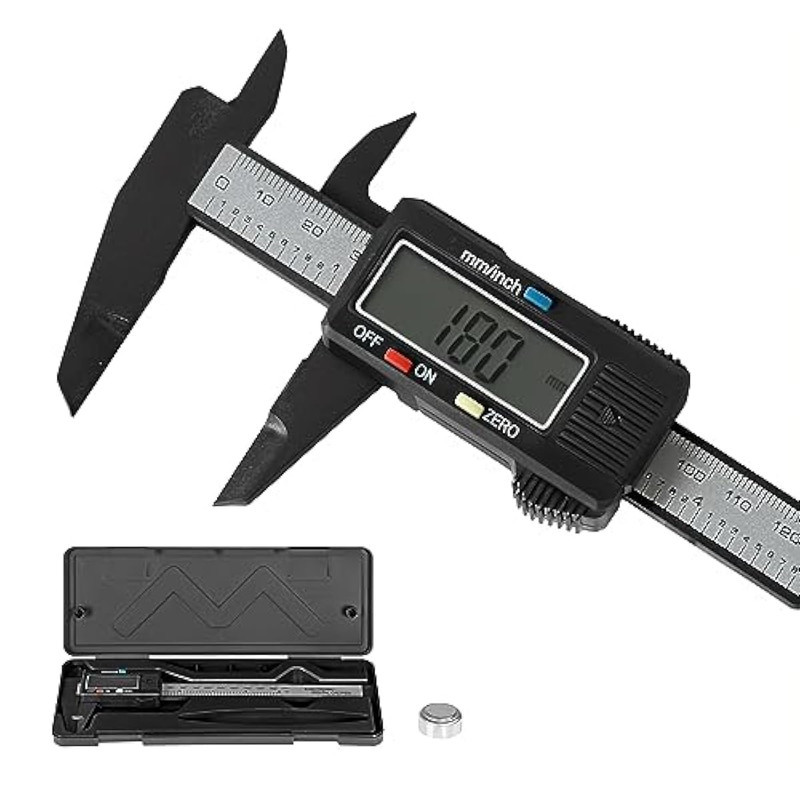 کولیس دیجیتال پلاستیک سخت دارای جعبه محافظ مدل  With BOX گستره 0-150mm