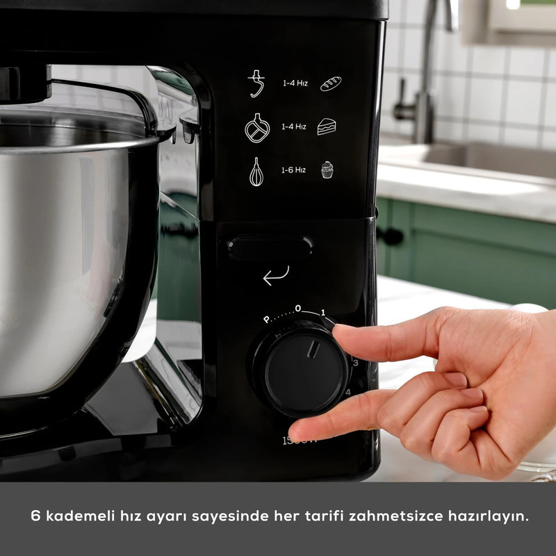 همزن کاسه‌دار 5 لیتری کاراجا مدل Maestrochef Stella