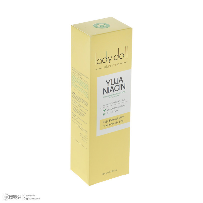 ژل روشن کننده صورت و گردن لیدی دال مدل YUJA NIACIN مناسب برای انواع پوست حجم 150 میلی لیتر