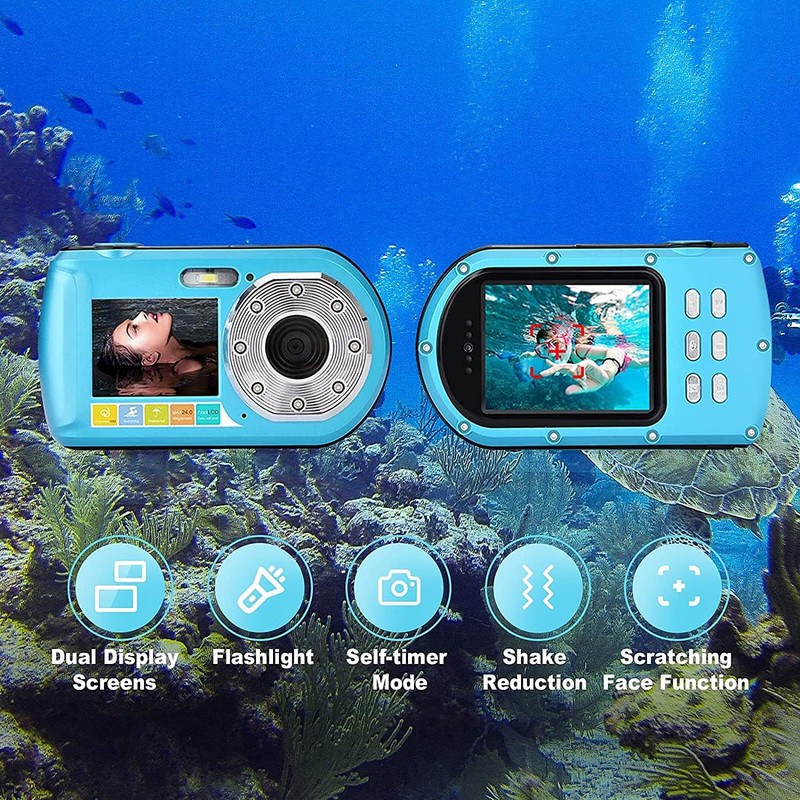دوربین دیجیتال مدل ‎ Full HD 1080P 10M WaterProofبه همراه لنز 24MP 16X