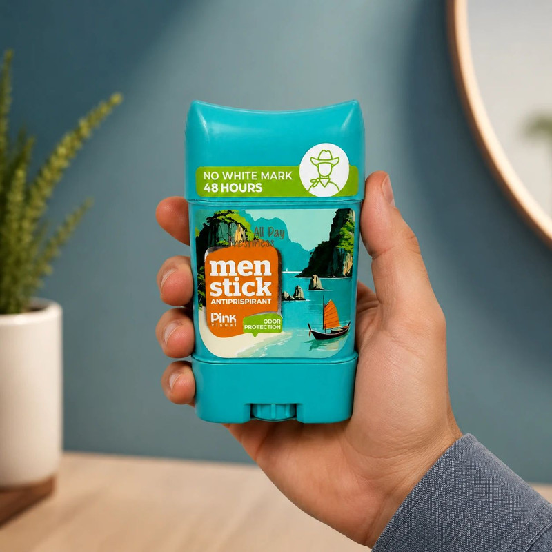 استیک ضد تعریق  مردانه پینک ویژوآل مدل ALL DAY FRESHNESS با رایحه خنک وزن 75 گرم