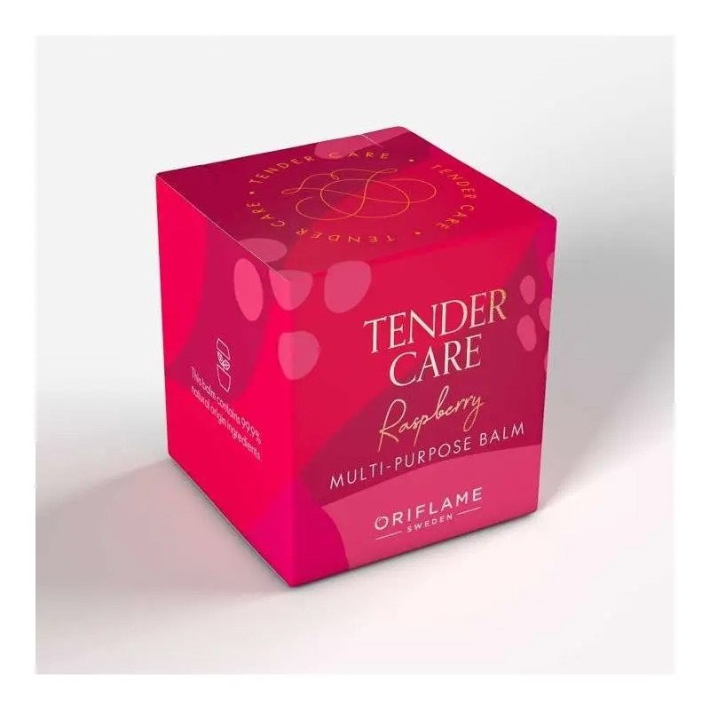 کرم ترمیم‌کننده صورت و بدن اوریفلیم مدل Tender Care Raspberry multi purpose مناسب برای پوست خشک و حساس حجم 10 میلی‌ لیتر