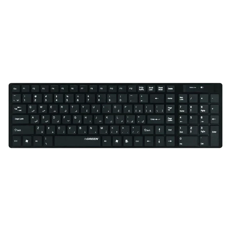 کیبورد بی سیم گرین مدل GK-101W با حروف فارسی