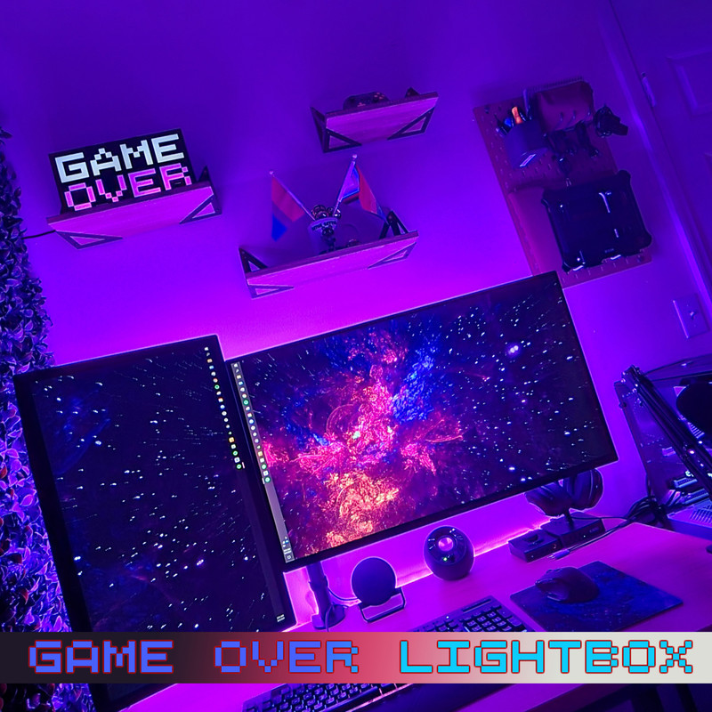 چراغ رومیزی مدل گیمینگ 8 بیت طرح GAME OVER