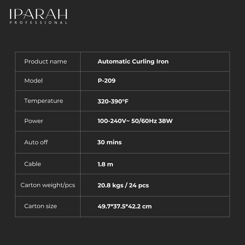 فر کننده و حالت دهنده مو ای پاراه مدل P-209
