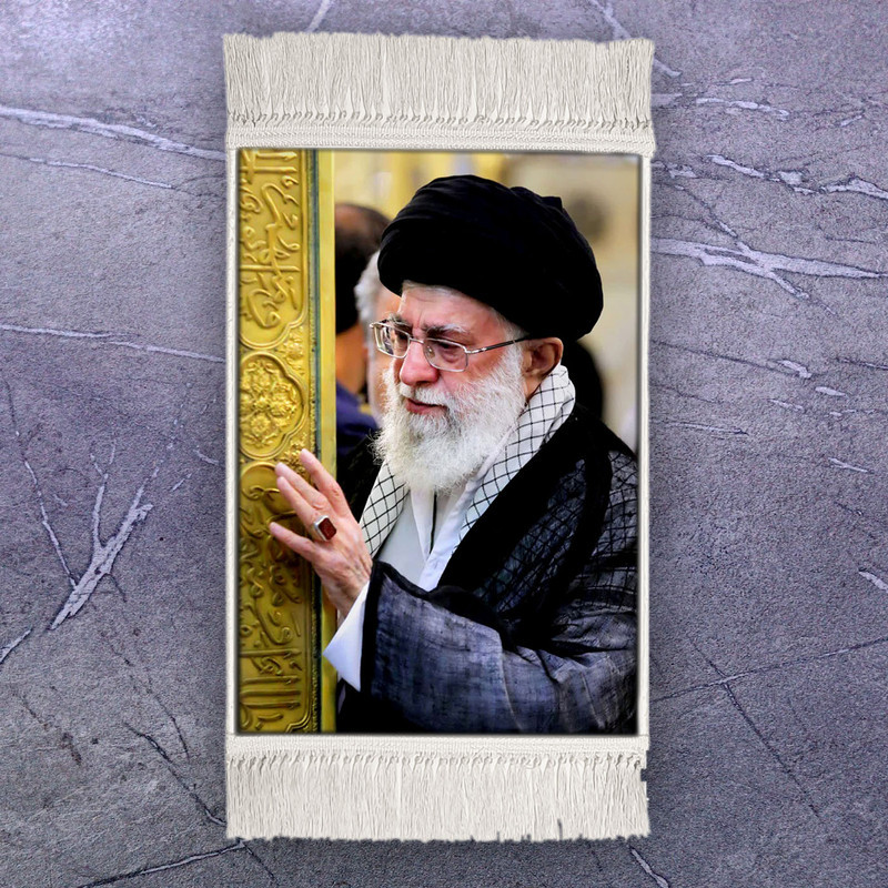 تابلو فرش ماشینی طرح رهبر شهید آیت الله سید علی خامنه ای