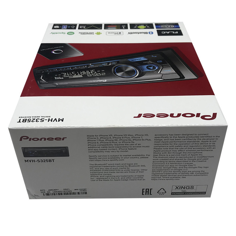 پخش کننده خودرو پایونیر مدل MVH-S325BT