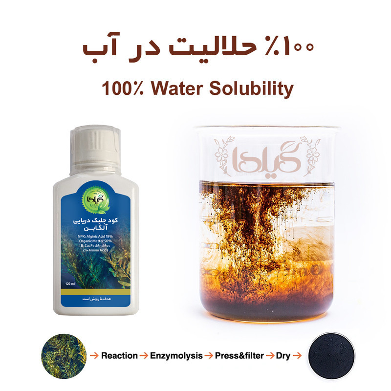 کود مایع جلبک دریایی گیلدا مدل Seaweed حجم 120 میلی لیتر
