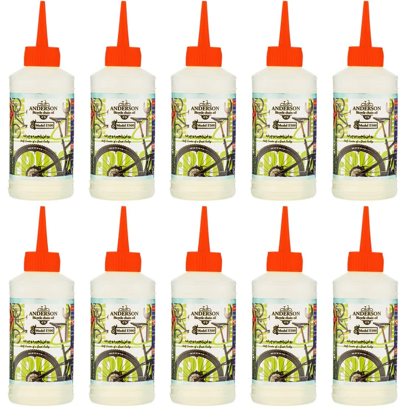 روغن زنجیر دوچرخه اندرسون مدل E500 حجم 80 میلی لیتر بسته 10 عددی